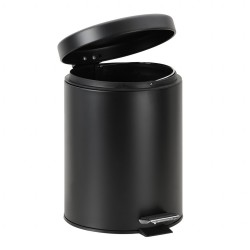 SLEZAK-RAV - Odpadkový koš, 5 litrů, černá matná, Koupelnový doplněk COLORADO, Barva: černá matná (COA1305CMAT)