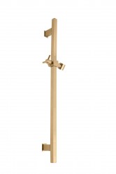 SLEZAK-RAV - Sprchová tyč hranatá s posuvným držákem - zlatá, Barva: zlatá (MD0111Z)