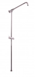 SLEZAK-RAV - Sprchová tyč k bateriím s hlavovou a ruční sprchou, Barva: chrom (MD0631)