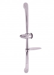 SLEZAK-RAV - Sprchová tyč s posuvným držákem a mýdlenkou, Barva: chrom (PD0078)