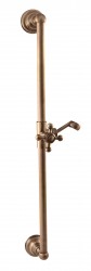 SLEZAK-RAV - Sprchová tyč s posuvným držákem Morava - stará mosaz, Barva: stará mosaz (MD0553SM)