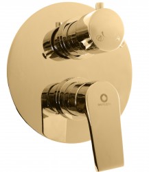 SLEZAK-RAV - Vodovodní baterie sprchová vestavěná COLORADO - zlato, Barva: zlato (CO186KZ)