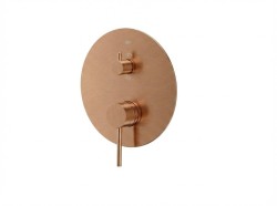Sprchová a vanová baterie SAT Aurum bez podomítkového tělesa broušený rose gold SATBAUR215VBRG (SATBAUR215VBRG)