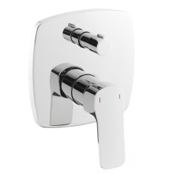Sprchová a vanová baterie SAT Cube Way včetně podomítkového tělesa chrom CU215 (CU215)