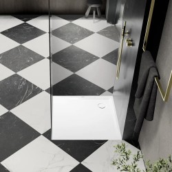 Sprchová vanička čtvercová Kaldewei Superplan 90x90 cm smaltovaná ocel alpská bílá 384800010001 (384800010001)
