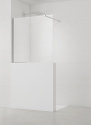 Sprchová zástěna SAT Walk-in 100x100 cm na sníženou příčku chrom SATBWIS100PR (SATBWIS100PR)