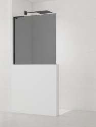 Sprchová zástěna SAT walk-in 90 cm na sníženou příčku SATBWISKS90ZAVLC (SATBWISKS90ZAVLC)