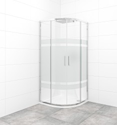 Sprchový kout čtvrtkruh 80x80 cm SAT TEX SATBKTEXS80CRS (SATBKTEXS80CRS)