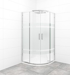 Sprchový kout čtvrtkruh 90x90 cm SAT TEX SATBKTEXS90CRS (SATBKTEXS90CRS)