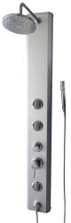 Sprchový panel Multi na stěnu i do rohu s pákovou baterií chrom BASICSHOWER (BASICSHOWER)