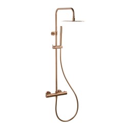 Sprchový systém SAT Aurum s termostatickou baterií broušený rose gold SATSSTKAURBRG (SATSSTKAURBRG)
