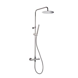 Sprchový systém SAT na stěnu s termostatickou baterií PVD Gun Metal SATDASSTK (SATDASSTK)