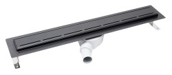 Sprchový žlab SAT 65 cm nerez černý ZLAB70NRZBL (ZLAB70NRZBL)