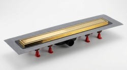 Sprchový žlab SAT Aurum 75 cm zlatá lesk plný SATZLAB80G (SATZLAB80G)