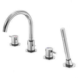 STEINBERG - 100 Baterie na okraj vany, 4-otvorová instalace, chrom (100 2400)