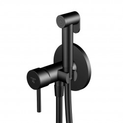 STEINBERG - 100 Bidetová baterie pod omítku, se sprškou, matná černá (100 1350 S)