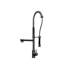 STEINBERG - 100 Dřezová baterie s flexibilním ramenem a sprškou, kartáčovaný gun metal (100 1480 BGM)