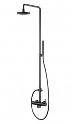 STEINBERG - 100 Sprchový set s baterií, průměr 20 cm, matná černá (100 2760 S)