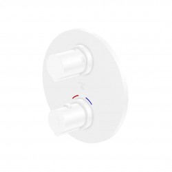 STEINBERG - 100 Termostatická baterie pod omítku pro 2 spotřebiče, matná bílá (100 4133 3 W)