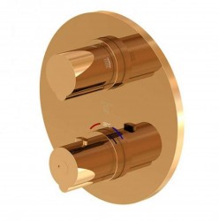 STEINBERG - 100 Termostatická baterie pod omítku pro 2 spotřebiče, růžové zlato (100 4133 3 RG)