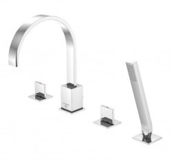 STEINBERG - 135 Baterie na okraj vany, 4-otvorová instalace, chrom (135 2402)