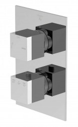 STEINBERG - 160 Termostatická baterie pod omítku pro 2 spotřebiče, chrom (160 4133 3)