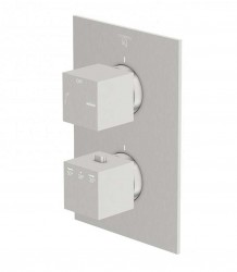 STEINBERG - 160 Termostatická baterie pod omítku pro 2 spotřebiče, kartáčovaný nikl (160 4133 3 BN)