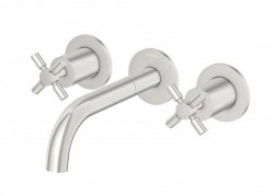 STEINBERG - 250 Umyvadlová baterie pod omítku, 3-otvorová instalace, s tělesem, kartáčovaný nikl (250 1902 BN)