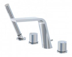 STEINBERG - 260 Baterie na okraj vany, 4-otvorová instalace, chrom (260 2400)