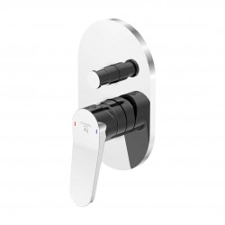 STEINBERG - 340 Baterie pod omítku, pro 2 spotřebiče, chrom (340 2103 3)