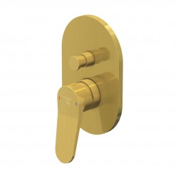 STEINBERG - 340 Baterie pod omítku, pro 2 spotřebiče, kartáčované zlato (340 2103 3 BG)