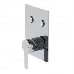 STEINBERG - 390 Baterie pod omítku pro 2 spotřebiče, chrom (390 2221 3)