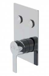 STEINBERG - 390 Sprchová baterie pod omítku pro 2 spotřebiče, s tělesem, chrom (390 2221)