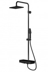 STEINBERG - 390 Sprchový set s termostatem, 26x19 cm, matná černá (390 2700 S)