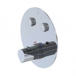 STEINBERG - 390 Termostatická baterie pod omítku pro 2 spotřebiče, chrom (390 4321 3)