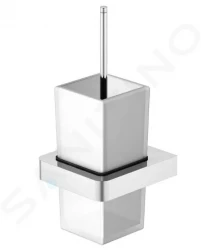 STEINBERG - 420 WC štětka nástěnná s držákem, bílé sklo/chrom (420 2901)