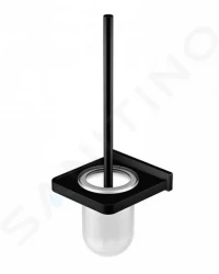 STEINBERG - 450 WC štětka nástěnná s držákem, bílé sklo/matná černá (450 2901 S)