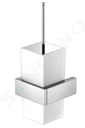 STEINBERG - 460 WC štětka nástěnná s držákem, bílé sklo/chrom (460 2903)