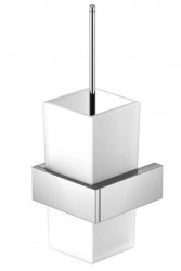 STEINBERG - 460 WC štětka nástěnná s držákem, bílé sklo/chrom (460 2903)