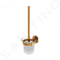 STEINBERG - 660 WC štětka nástěnná s držákem, matné sklo/růžové zlato (660 2911 RG)