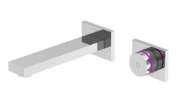 STEINBERG - iFlow Elektronická umyvadlová baterie pod omítku s termostatem, 2-otvorová instalace, chrom (390 1816)