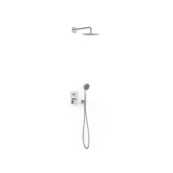 Tres BASE PLUS chrom sprchový set podomítkový s hlavovou a ruční sprchou  21628004 (TG 21628004)
