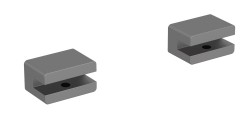 Úchyty pro poličku SAT X-Way PVD gun metal SATDXWW1GM (SATDXWW1GM)