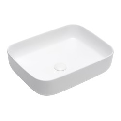 Umyvadlo na desku SAT Infinitio 50x39 cm mat bez otvoru pro baterii SATINF5039M (SATINF5039M)