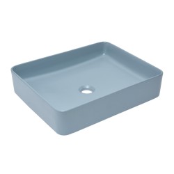 Umyvadlo na desku SAT Infinitio 50x40 cm tmavě modrá mat bez přepadu SATINF5040DBLM (SATINF5040DBLM)