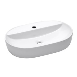 Umyvadlo na desku SAT Infinitio 60x40 cm otvor pro baterii uprostřed SATINF6040 (SATINF6040)