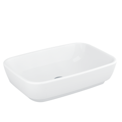 Umyvadlo na desku Vitra Shift 55x37,5 cm, bez otvoru pro baterii 4399-003-0016 (4399-003-0016)
