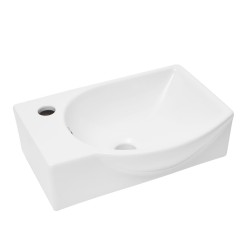 Umyvadlo SAT Brevis 40,5x28 cm otvor pro baterii vlevo SATBRE4028L (SATBRE4028L)