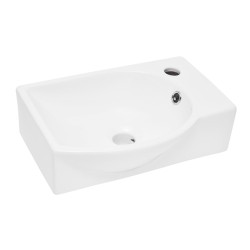 Umyvadlo SAT Brevis 40,5x28 cm otvor pro baterii vpravo SATBRE4028R (SATBRE4028R)
