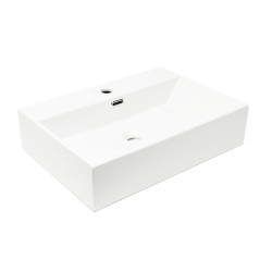 Umyvadlo SAT Cube Way 60x42 cm otvor pro baterii uprostřed SATCW6042 (SATCW6042)